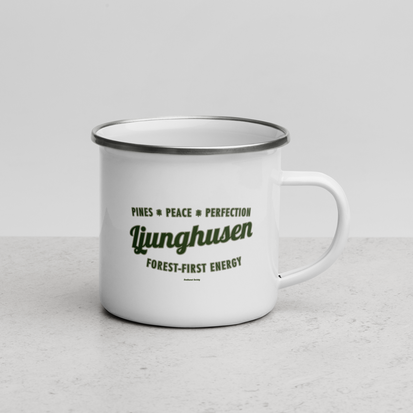 Emaljmugg Ljunghusen emaljmugg från Byron Objects