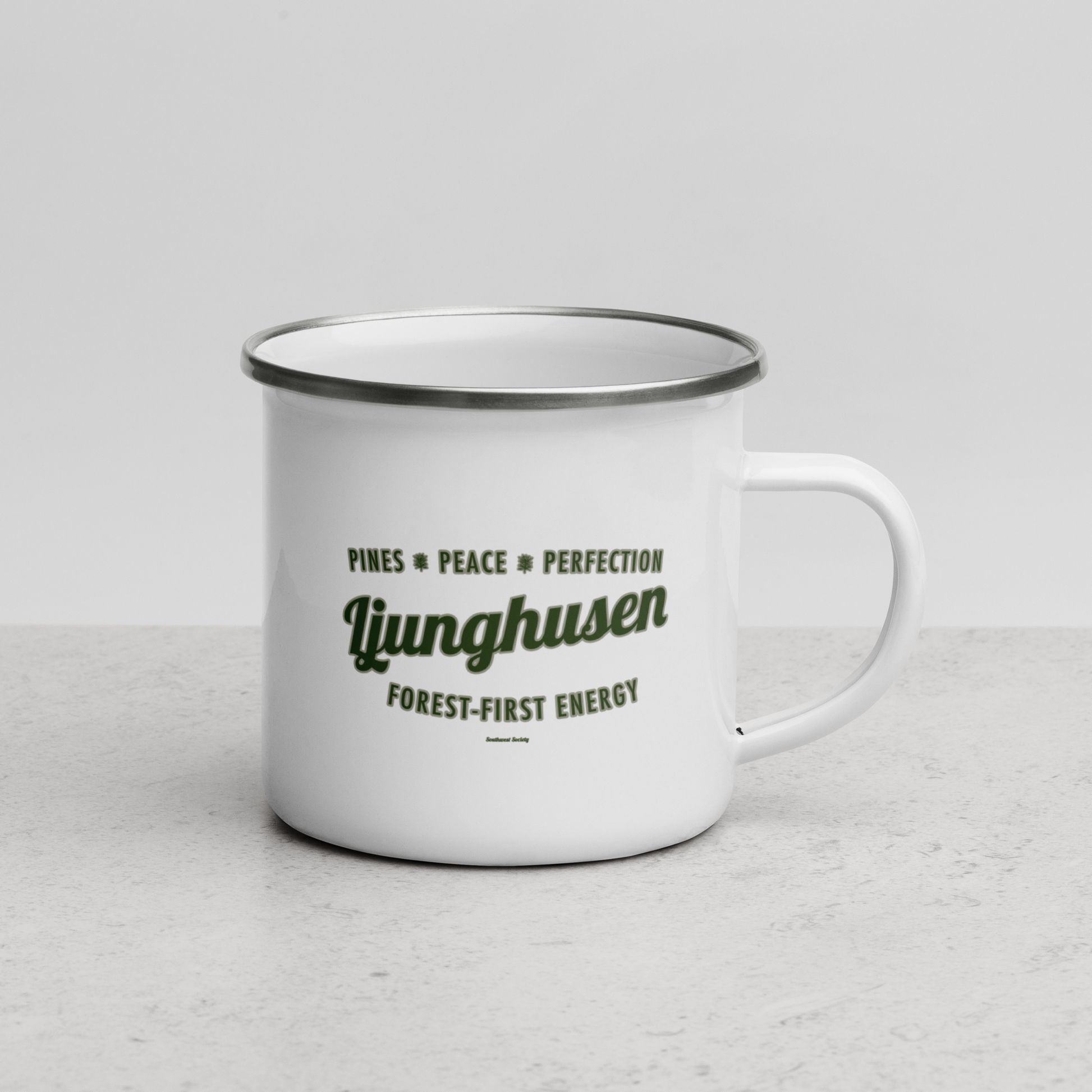 Emaljmugg Ljunghusen emaljmugg från Byron Objects
