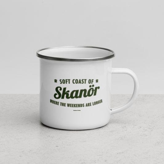 Emaljmugg – Skanör emaljmugg från Byron Objects